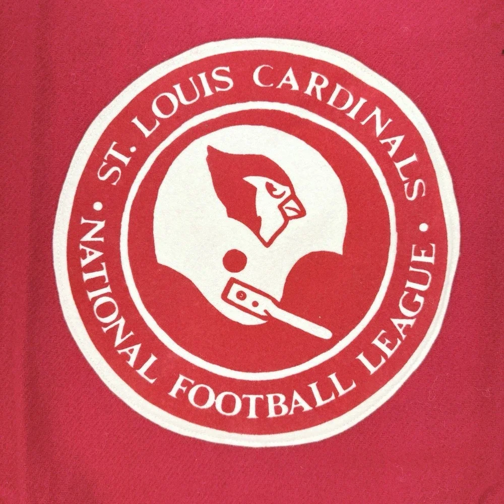 1980's Pendleton St.Louis Cardinals NFL 49x66 Inch Wool FOOTBALL STADIUM Blanket